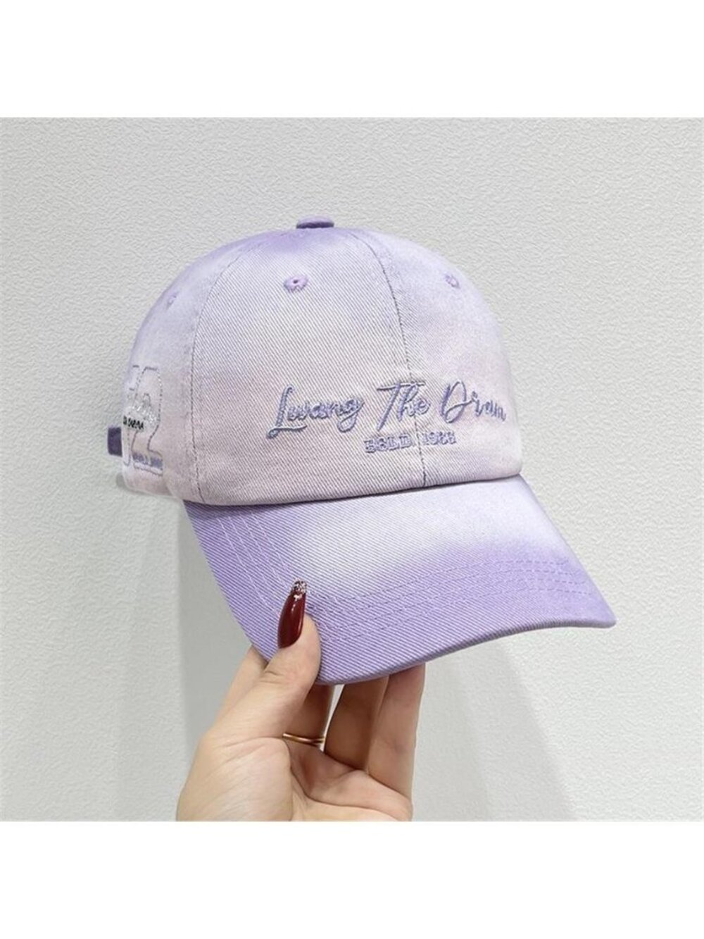 Gradient Color Embroidered Baseball Cap - Picture 7 of 8